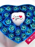 Hộp Hoa Sáp trái tim đèn Loveyou 3